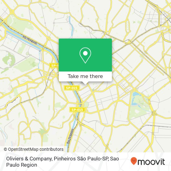 Oliviers & Company, Pinheiros São Paulo-SP map