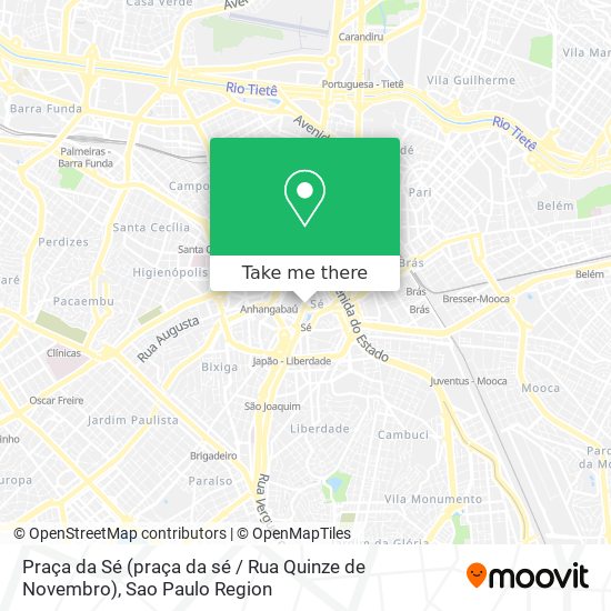 Praça da Sé (praça da sé / Rua Quinze de Novembro) map