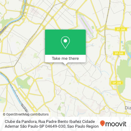 Clube da Pandora, Rua Padre Bento Ibañez Cidade Ademar São Paulo-SP 04649-030 map