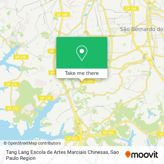 Tang Lang Escola de Artes Marciais Chinesas map