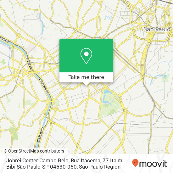 Johrei Center Campo Belo, Rua Itacema, 77 Itaim Bibi São Paulo-SP 04530-050 map