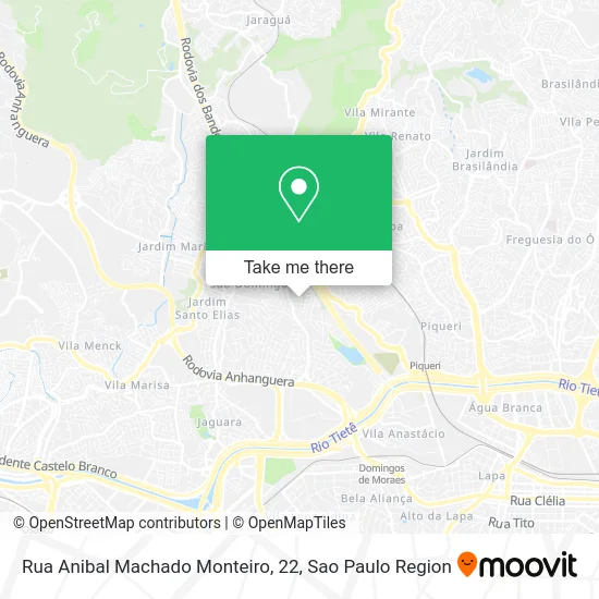 Rua Anibal Machado Monteiro, 22 map