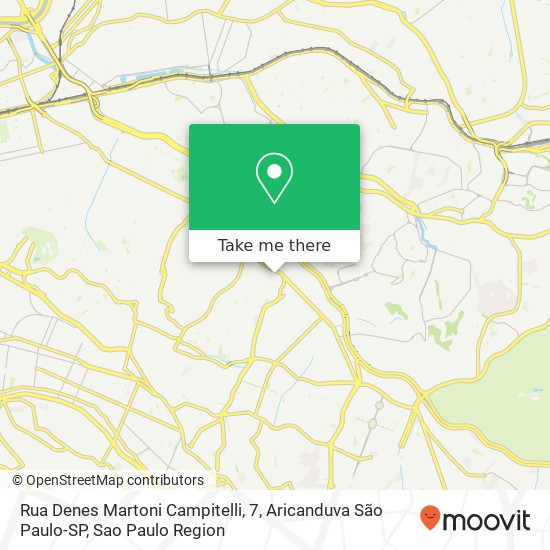 Rua Denes Martoni Campitelli, 7, Aricanduva São Paulo-SP map