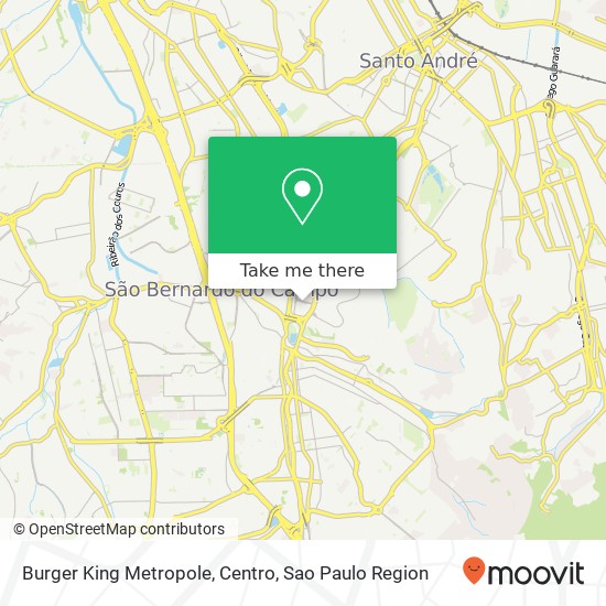 Burger King Metropole, Centro map