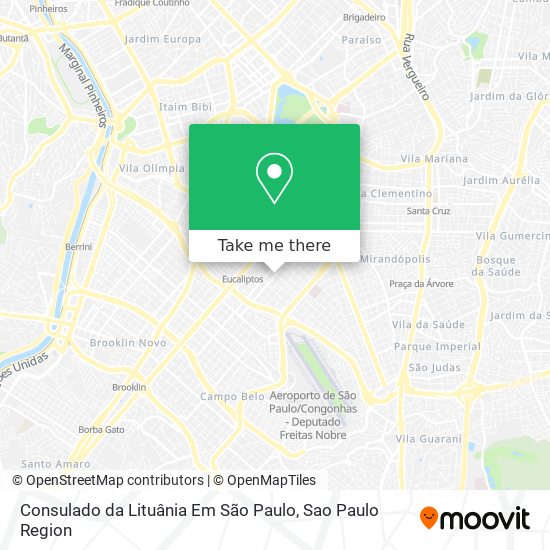 Consulado da Lituânia Em São Paulo map