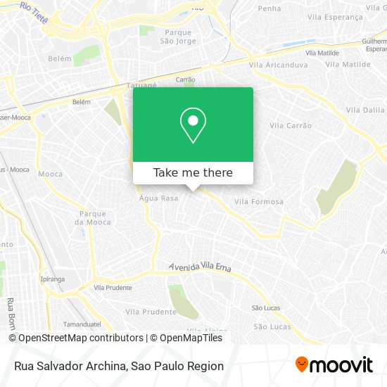 Mapa Rua Salvador Archina