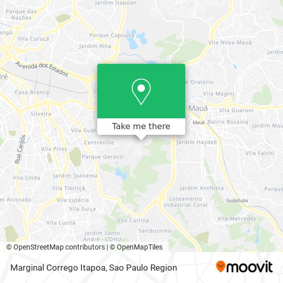 Mapa Marginal Corrego Itapoa