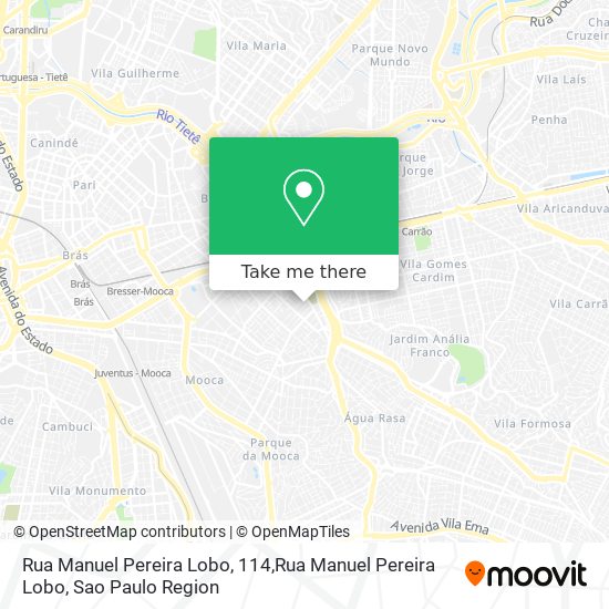 Mapa Rua Manuel Pereira Lobo, 114,Rua Manuel Pereira Lobo