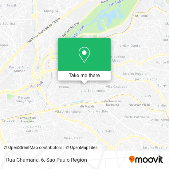 Rua Chamana, 6 map