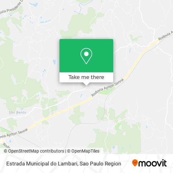 Estrada Municipal do Lambari map