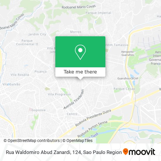 Rua Waldomiro Abud Zanardi, 124 map