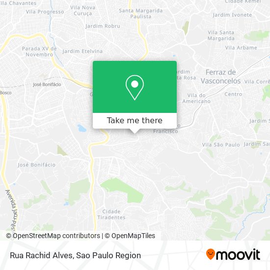 Mapa Rua Rachid Alves