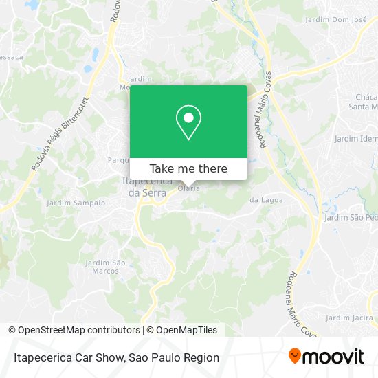 Itapecerica Car Show map