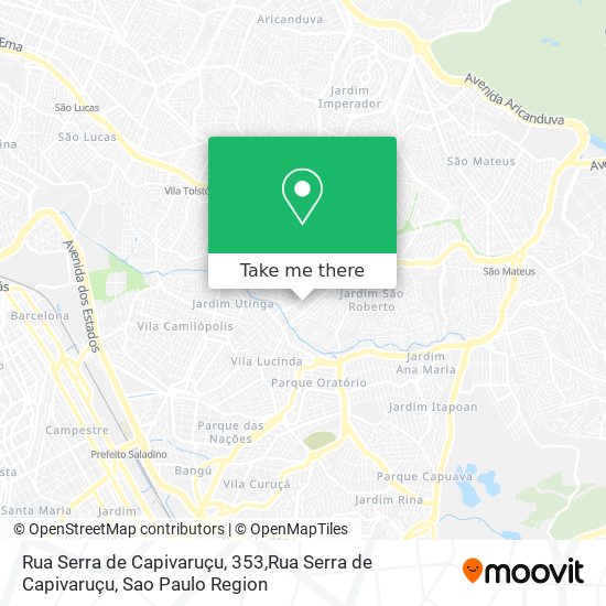Rua Serra de Capivaruçu, 353,Rua Serra de Capivaruçu map