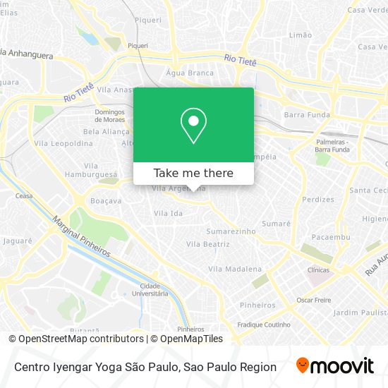 Centro Iyengar Yoga São Paulo map