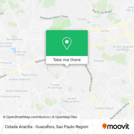 Cidade Aracilia - Guarulhos map