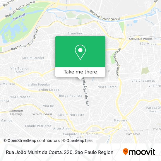 Mapa Rua João Muniz da Costa, 220