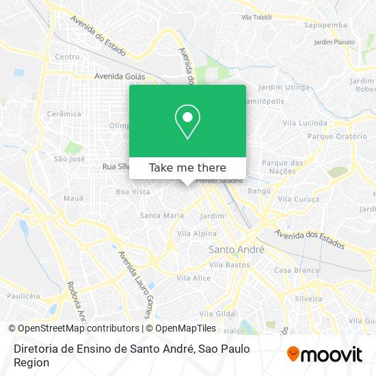 Diretoria de Ensino de Santo André map