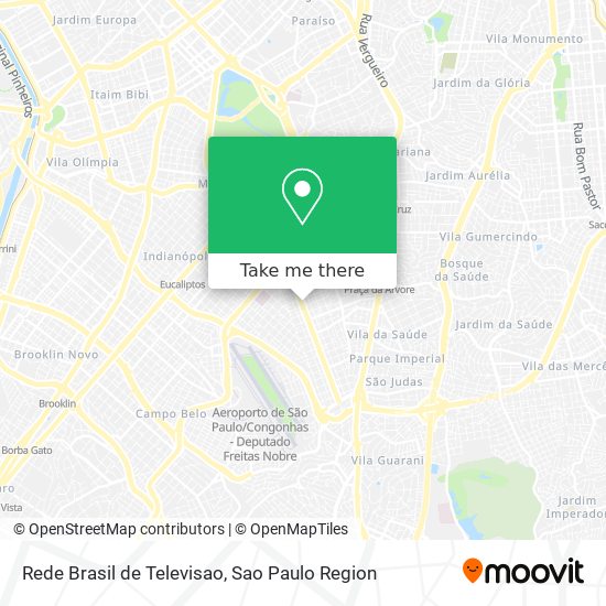 Rede Brasil de Televisao map