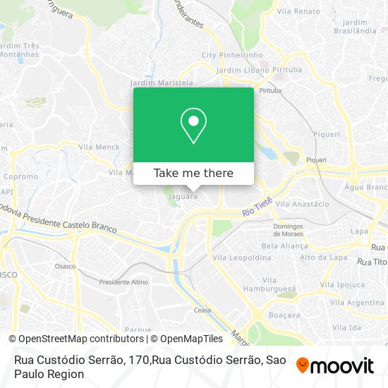 Mapa Rua Custódio Serrão, 170,Rua Custódio Serrão