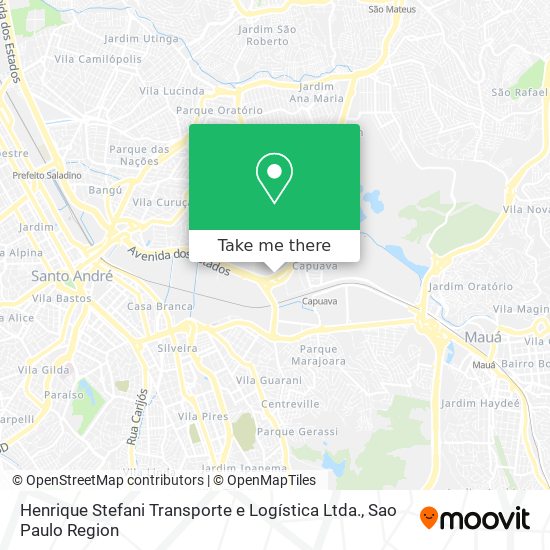 Mapa Henrique Stefani Transporte e Logística Ltda.