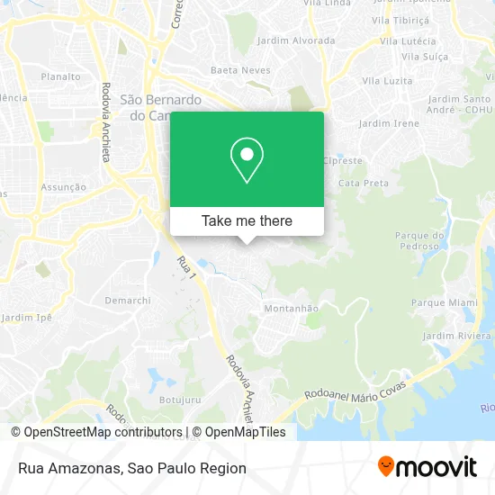 Rua Amazonas map