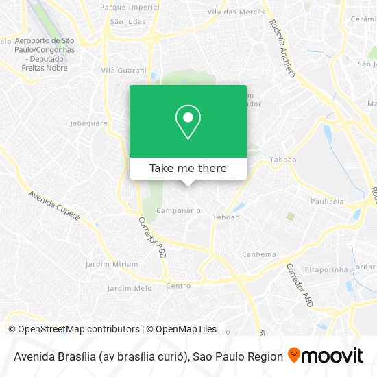 Avenida Brasília (av brasília curió) map