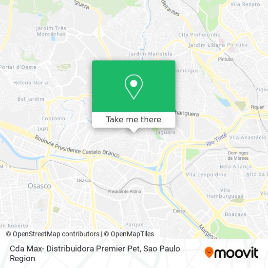 Cda Max- Distribuidora Premier Pet map