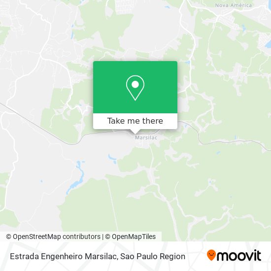 Mapa Estrada Engenheiro Marsilac