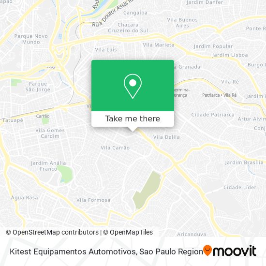 Kitest Equipamentos Automotivos map