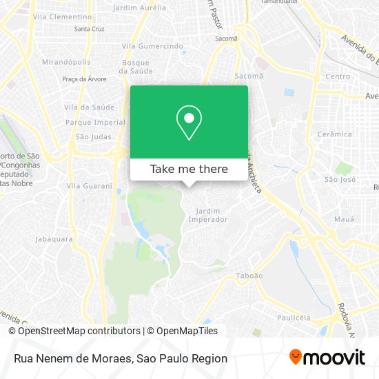 Rua Nenem de Moraes map