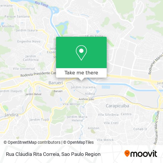 Mapa Rua Cláudia Rita Correia