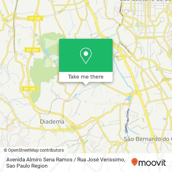 Avenida Almiro Sena Ramos / Rua José Verissimo map