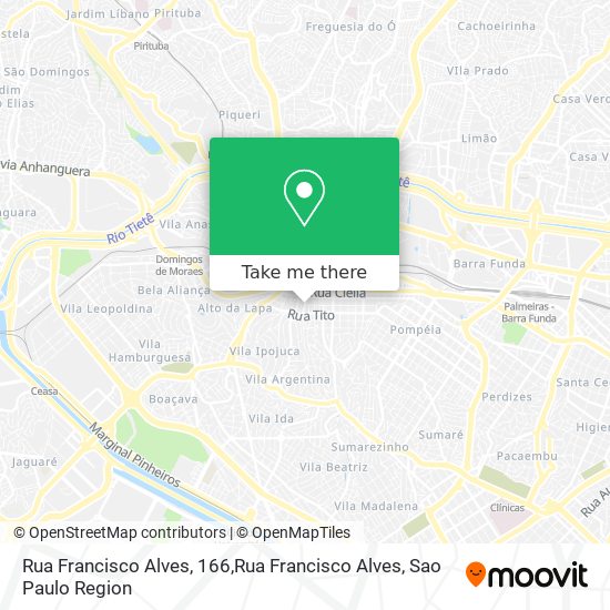 Rua Francisco Alves, 166,Rua Francisco Alves map