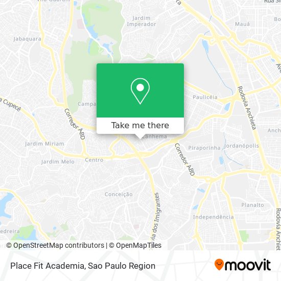 Mapa Place Fit Academia