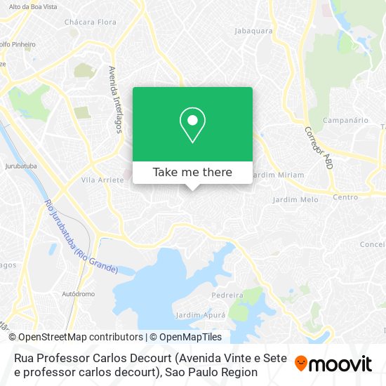 Rua Professor Carlos Decourt (Avenida Vinte e Sete e professor carlos decourt) map