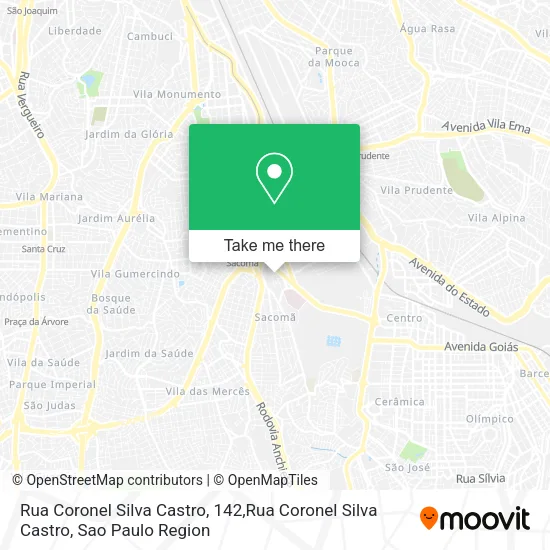 Mapa Rua Coronel Silva Castro, 142,Rua Coronel Silva Castro