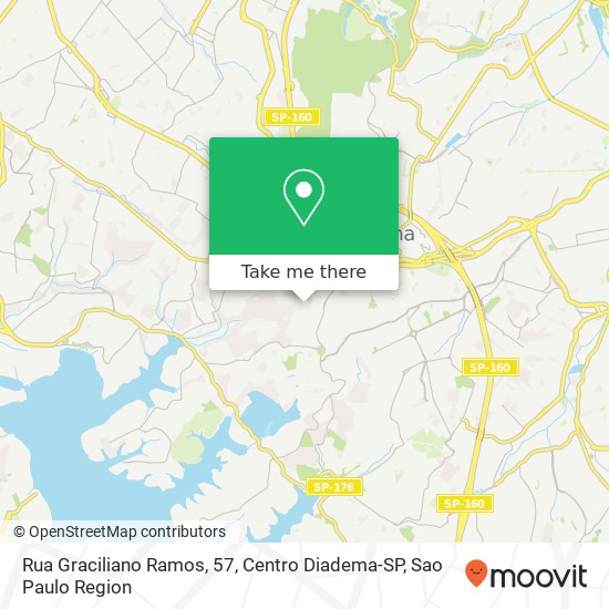 Rua Graciliano Ramos, 57, Centro Diadema-SP map