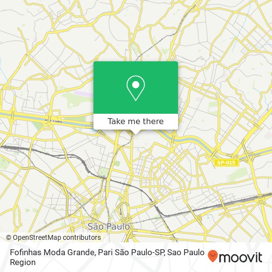 Fofinhas Moda Grande, Pari São Paulo-SP map