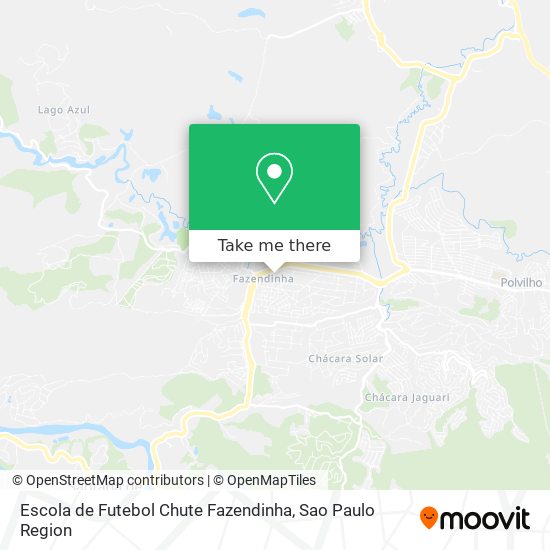 Mapa Escola de Futebol Chute Fazendinha