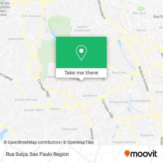 Rua Suíça map