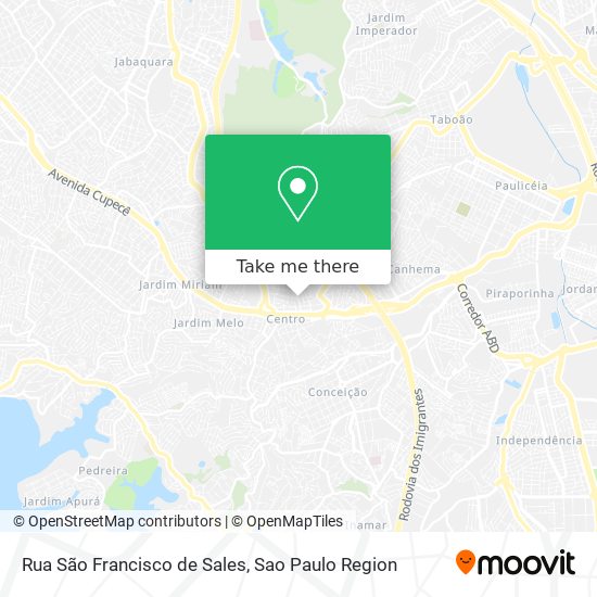Rua São Francisco de Sales map