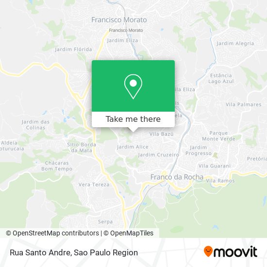 Rua Santo Andre map