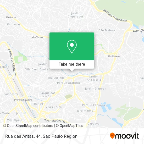 Rua das Antas, 44 map