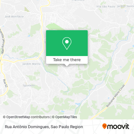 Rua Antônio Domingues map