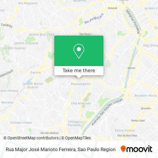 Rua Major José Marioto Ferreira map