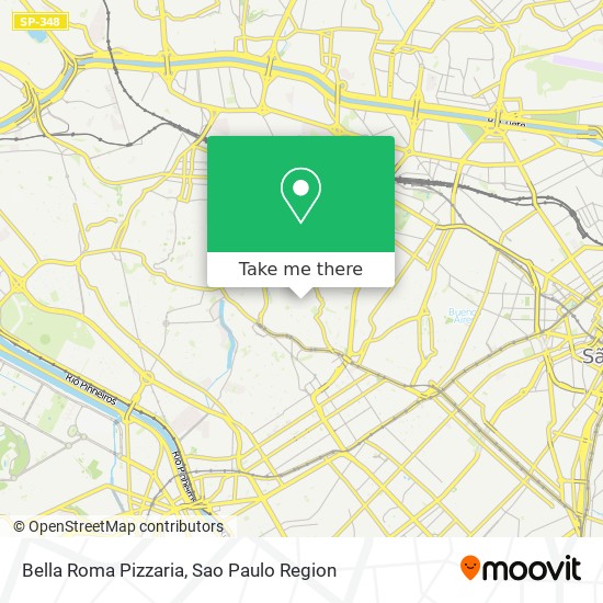 Mapa Bella Roma Pizzaria