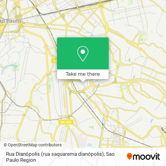 Rua Dianópolis (rua saquarema dianópolis) map