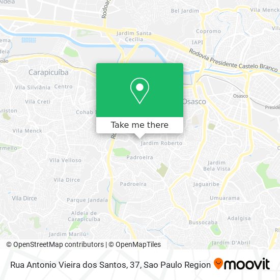 Rua Antonio Vieira dos Santos, 37 map