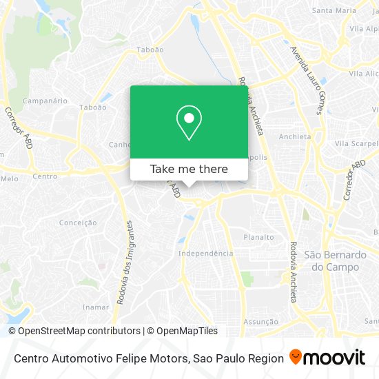 Centro Automotivo Felipe Motors map